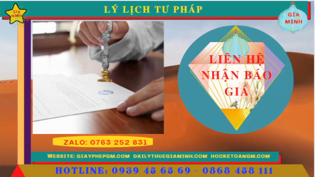 Làm lý lịch tư pháp để định cư ở nước ngoài 5 Chi phí làm phiếu lý lịch tư pháp để định cư ở nước ngoài
