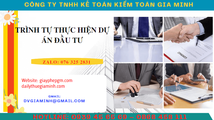 Quy trình các bước thực hiện dự án đầu tư