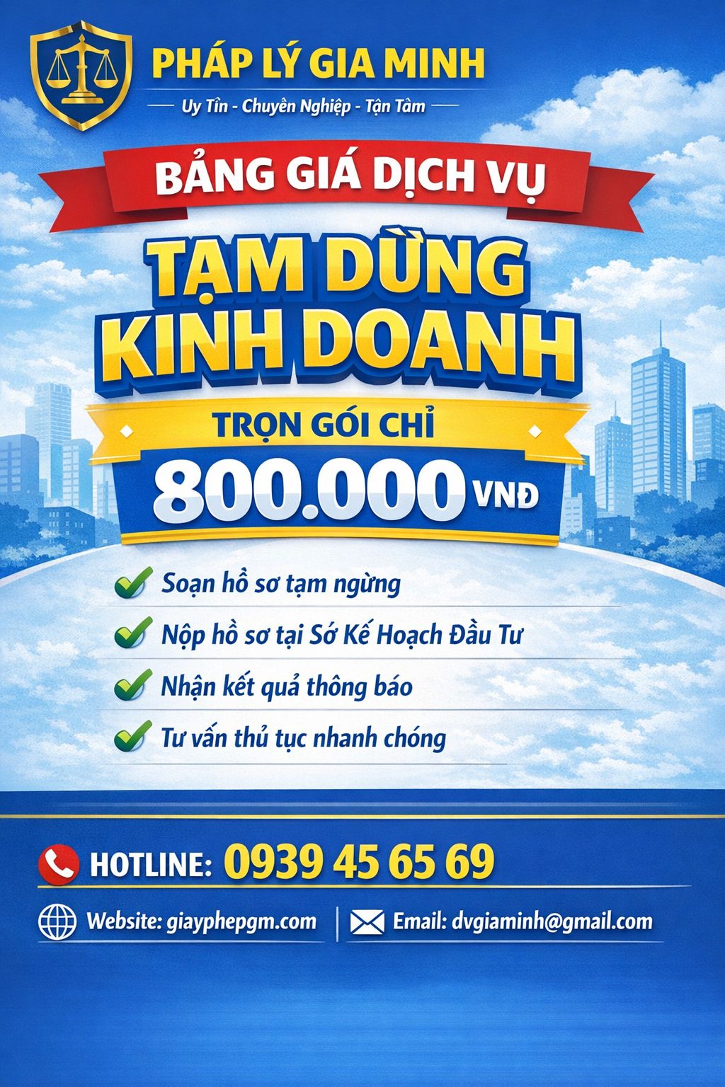 Cần tạm ngừng kinh doanh tại Nghệ An – Thủ tục và lưu ý quan trọng 4 Chi phí tạm ngừng công ty Nghệ An