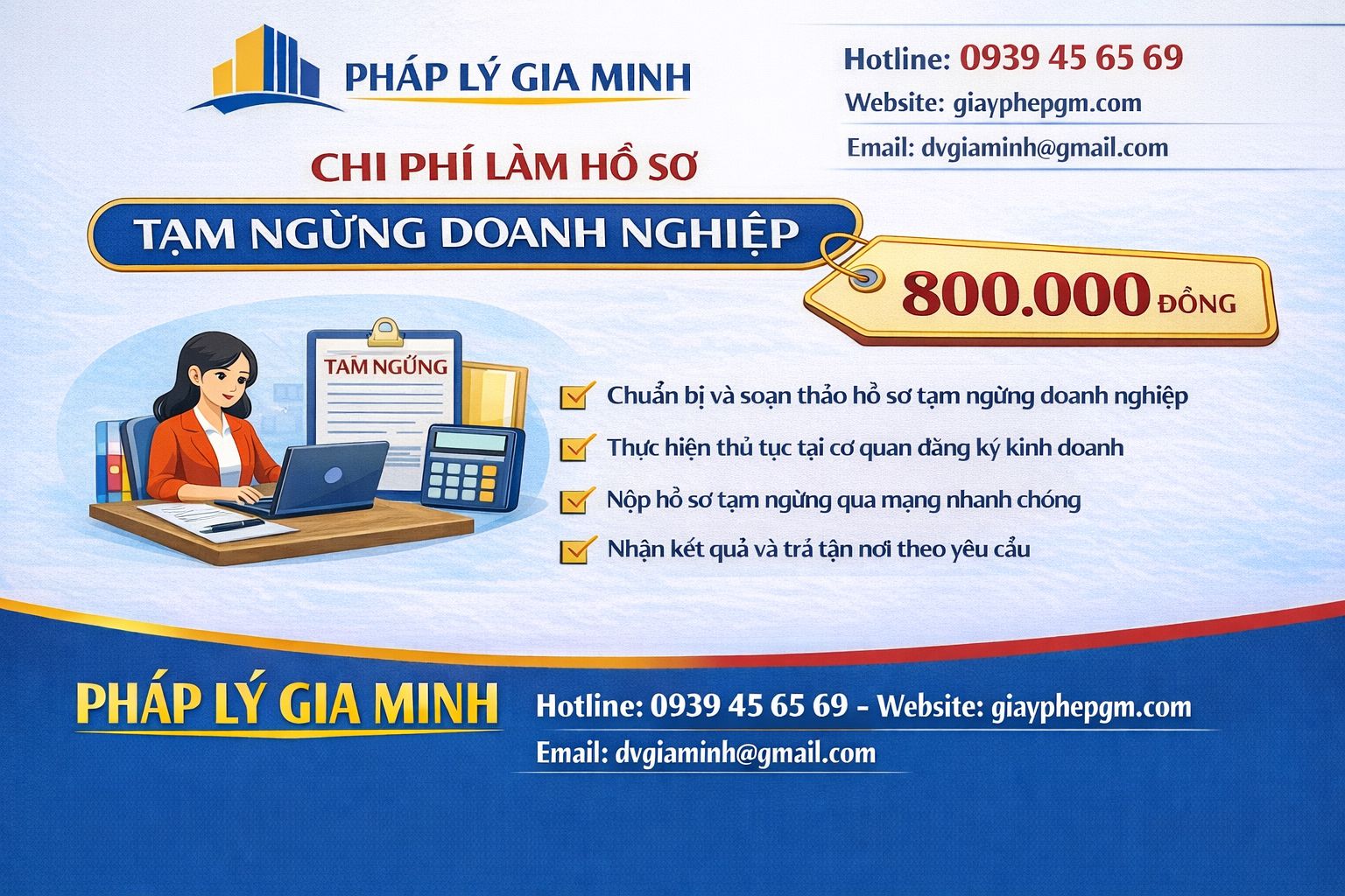 Chi phí tạm ngừng kinh doanh công ty tại Hà Nội