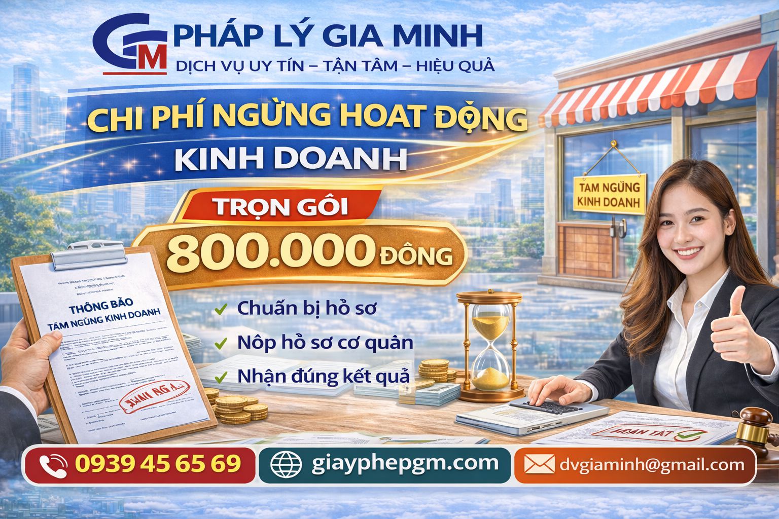 Cần tạm ngừng kinh doanh tại Quảng Ninh – Hướng dẫn thủ tục nhanh chóng, chính xác 4 Chi phí tạm ngừng kinh doanh công ty tại Quảng Ninh