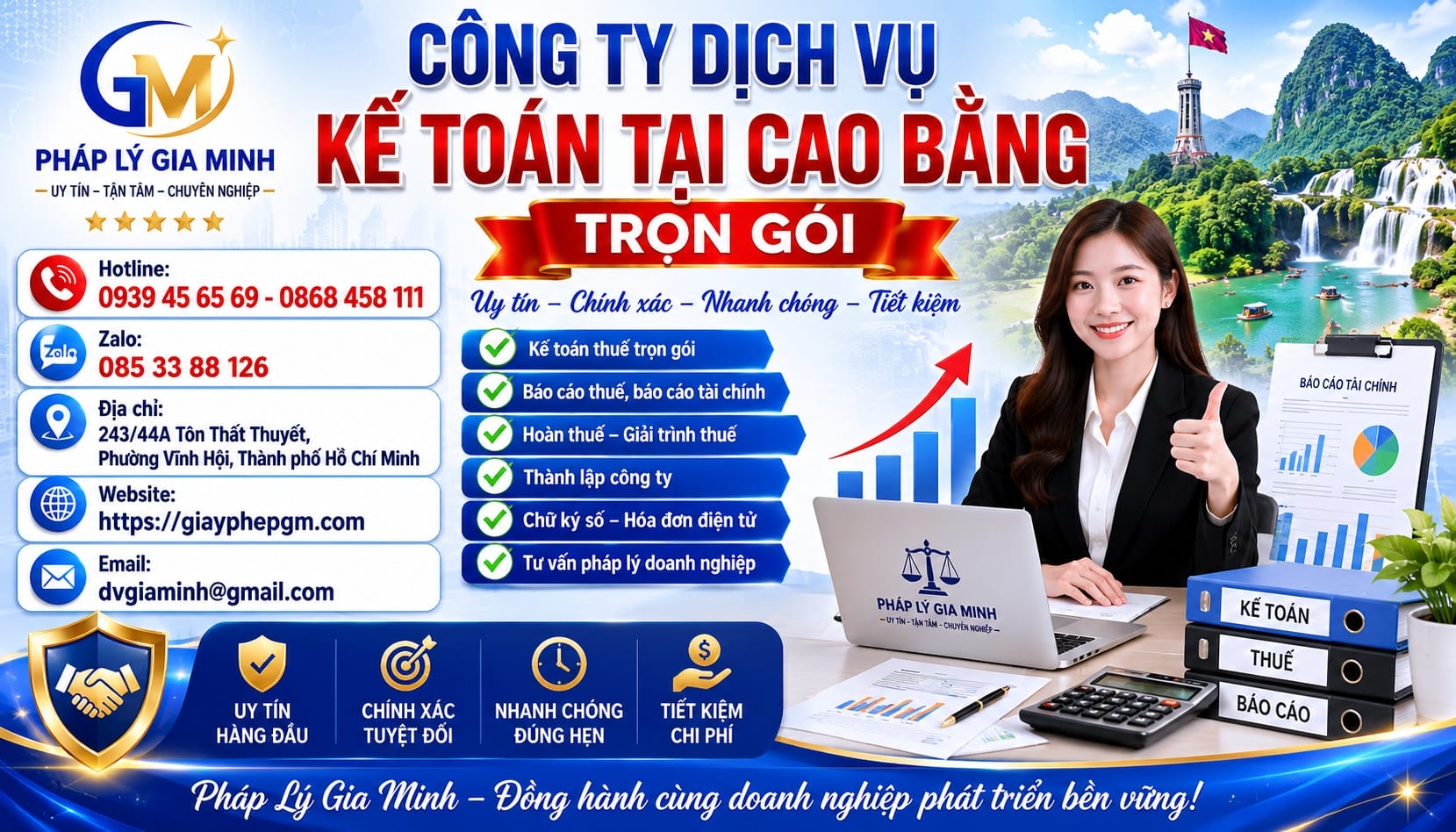 Công ty dịch vụ kế toán tại Cao Bằng trọn gói
