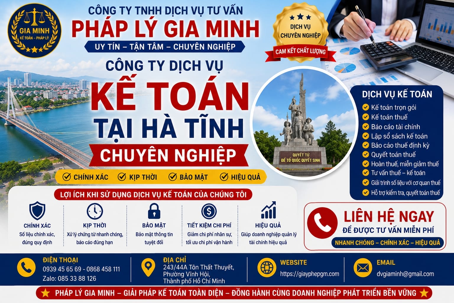 Dịch vụ kế toán tại Hà Tĩnh – Giải pháp quản lý tài chính hiệu quả cho doanh nghiệp 7 Công ty dịch vụ kế toán tại Hà Tĩnh chuyên nghiệp