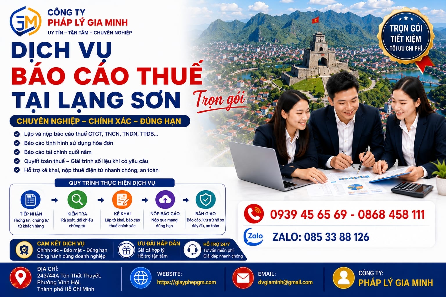 Dịch vụ báo cáo thuế tại Lạng Sơn trọn gói