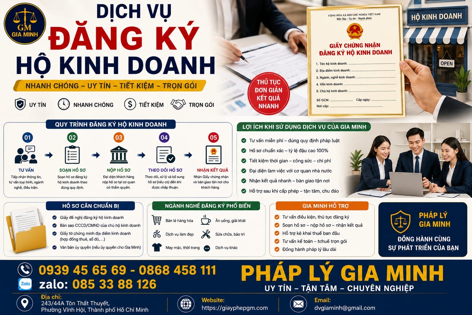 Dịch vụ đăng ký kinh doanh Bến Tre 7 Dịch vụ đăng ký hộ kinh doanh