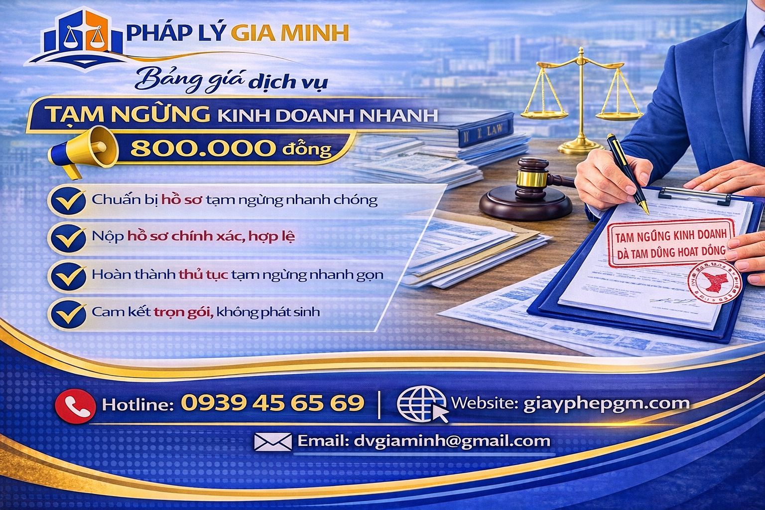 Dịch vụ đăng ký tạm ngừng công ty tại Điện Biên