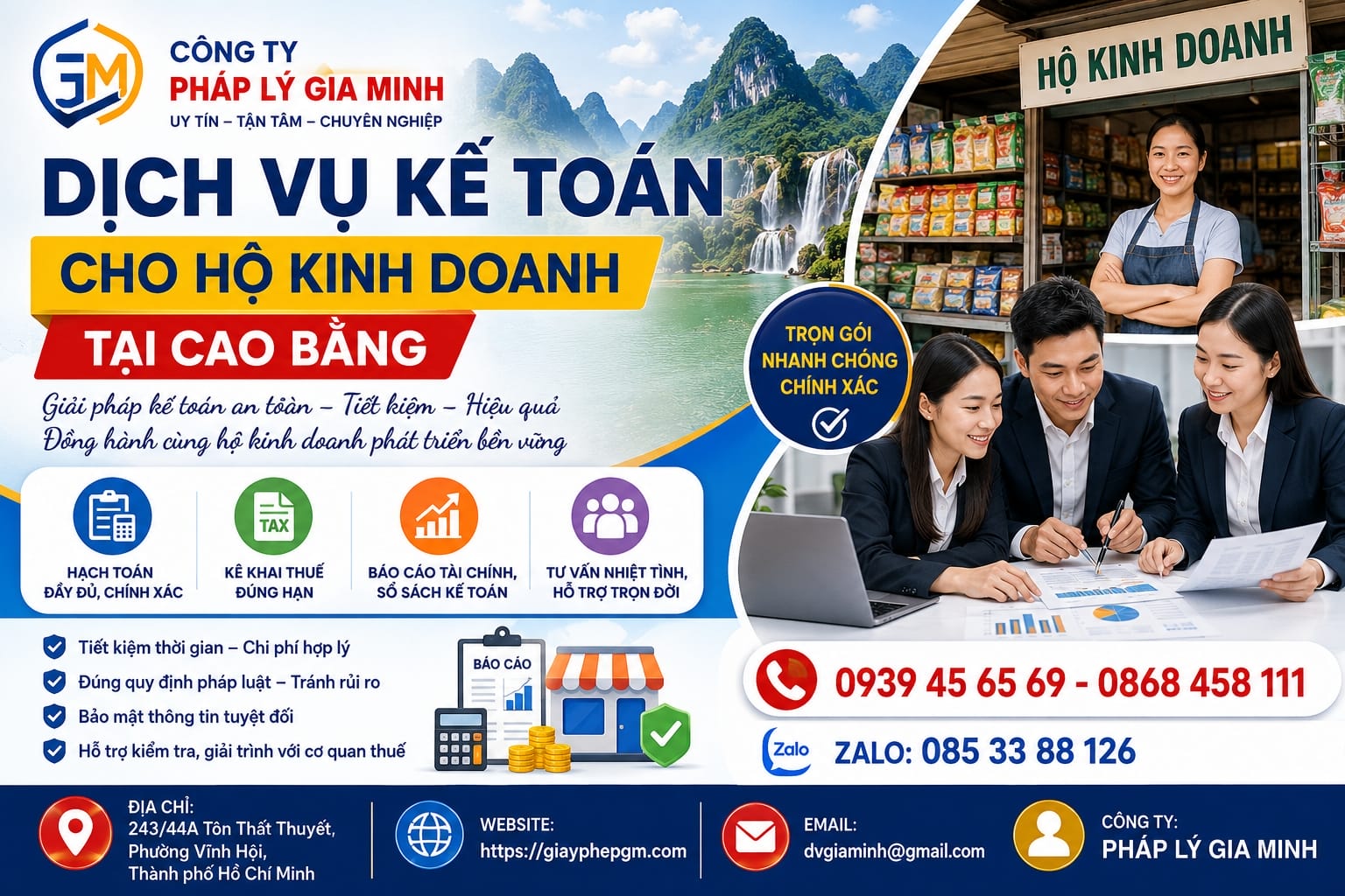 Dịch vụ kế toán cho hộ kinh doanh tại Cao Bằng