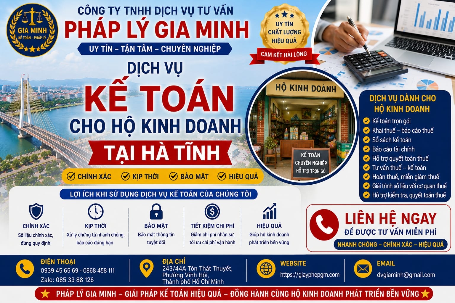 Dịch vụ kế toán tại Hà Tĩnh – Giải pháp quản lý tài chính hiệu quả cho doanh nghiệp 9 Dịch vụ kế toán cho hộ kinh doanh tại Hà Tĩnh