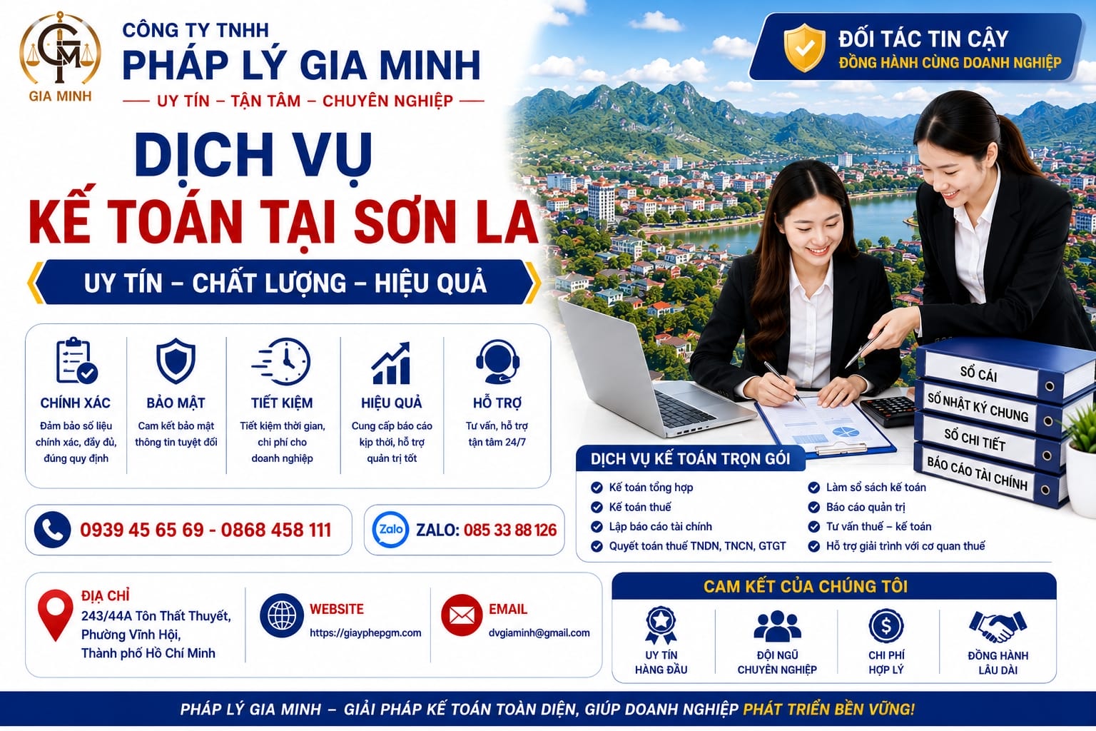 Dịch vụ kế toán tại Sơn La uy tín chất lượng