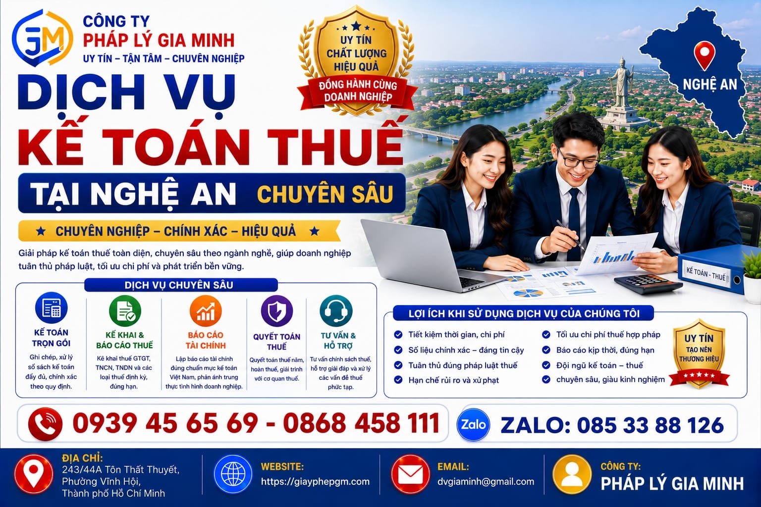 Dịch vụ kế toán thuế tại Nghệ An chuyên sâu