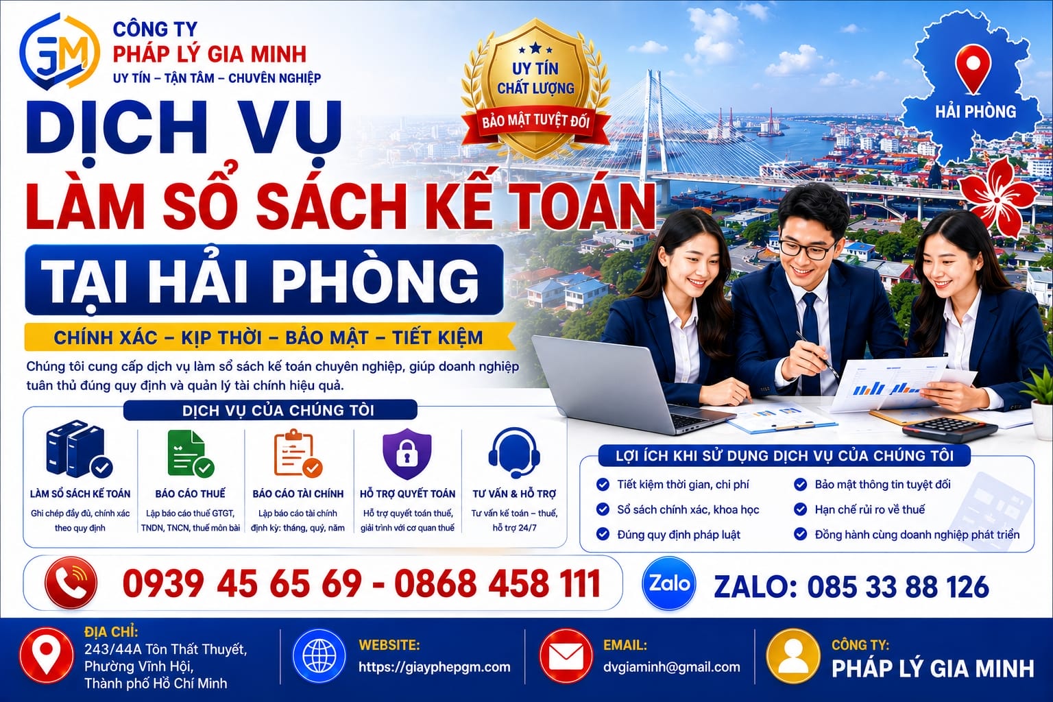 Dịch vụ kế toán tại Hải Phòng – Đồng hành cùng doanh nghiệp trong quản lý tài chính 15 Dịch vụ làm sổ sách kế toán tại Hải Phòng