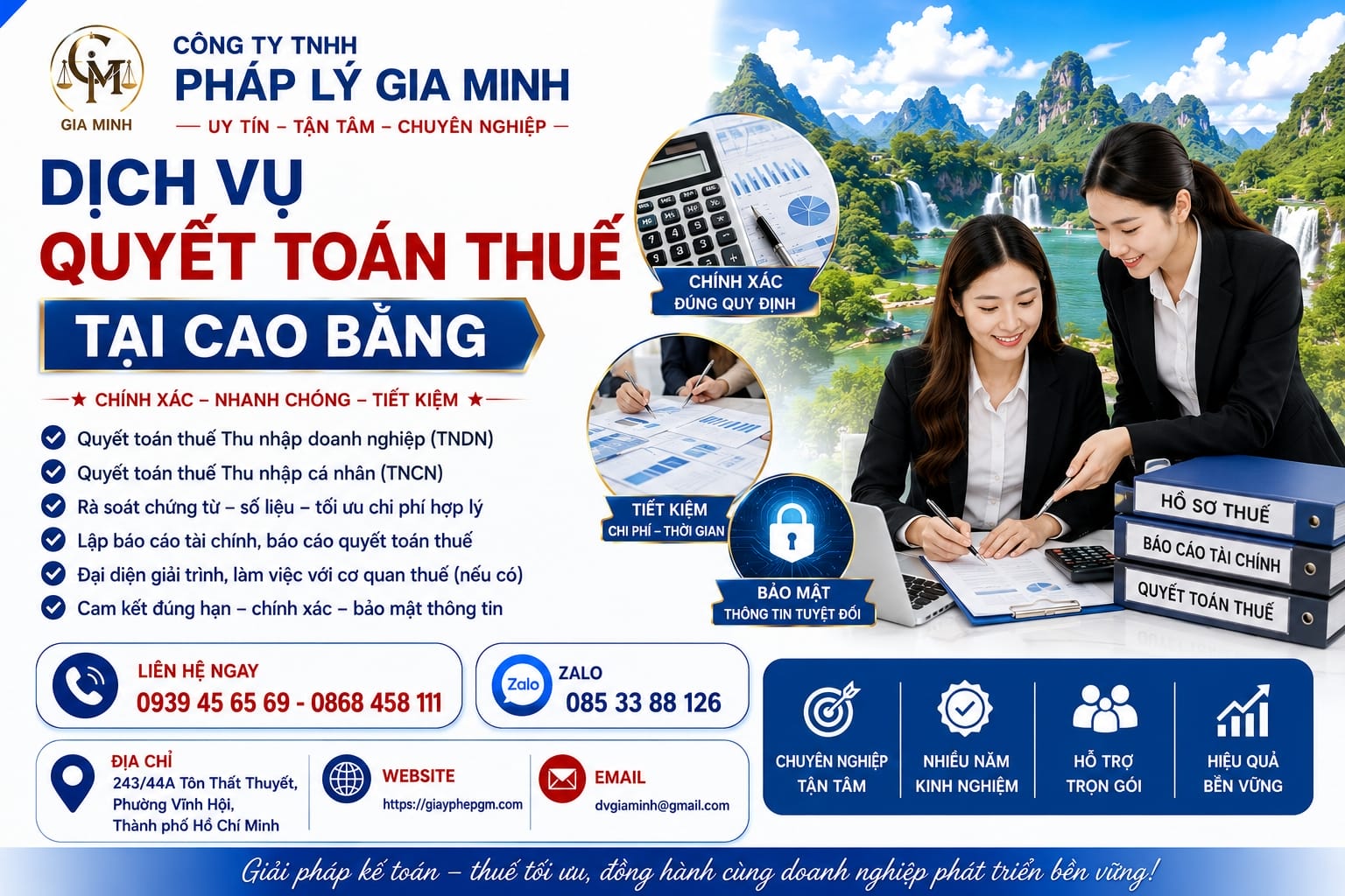 Dịch vụ quyết toán thuế tại Cao Bằng