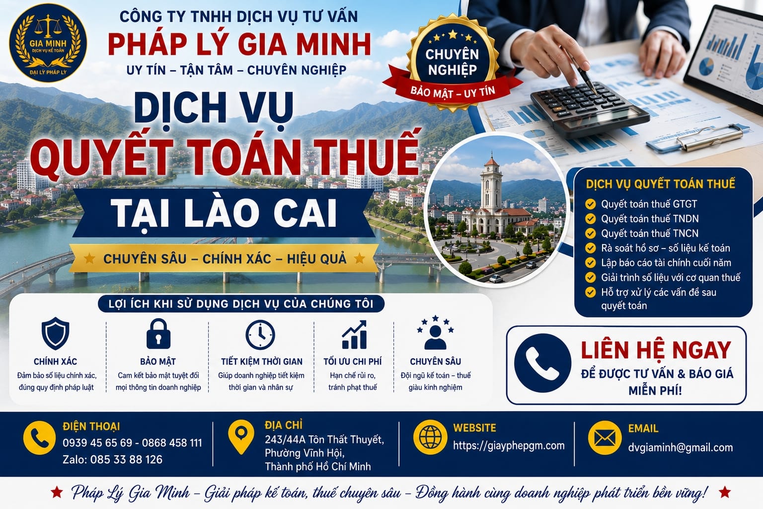 Dịch vụ quyết toán thuế tại Lào Cai chuyên sâu