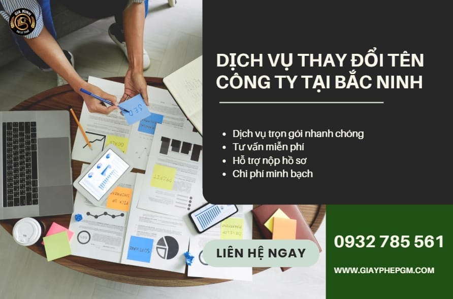 Dịch vụ thay đổi tên công ty tại Bắc Ninh – Nhanh chóng, chuyên nghiệp, uy tín 5 Dịch vụ thay đổi tên công ty tại Bắc Ninh