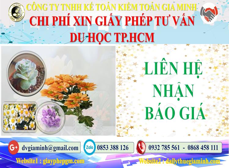 Xin giấy phép tư vấn du học Huyện Cần Giờ 5 Bảng giá xin giấy phép tư vấn du học Huyện Cần Giờ
