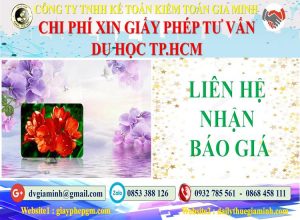 Xin giấy phép tư vấn du học Quận 10 5 Bảng giá làm giấy phép tư vấn du học Quận 10