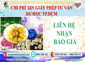 Xin giấy phép tư vấn du học Quận 3 5 Bảng giá làm giấy phép tư vấn du học Quận 3