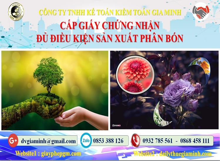 Cấp lại giấy chứng nhận đủ điều kiện sản xuất phân bón như thế nào? 4 cấp lại giấy chứng nhận đủ điều kiện sản xuất phân bón như thế nào?