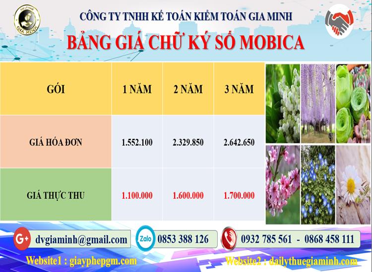 Chi phí đăng ký chữ ký số Mobifone Bắc Kạn