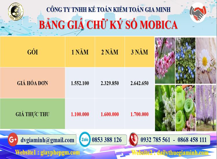Chi phí bảng giá chữ ký số Mobifone Quận 2