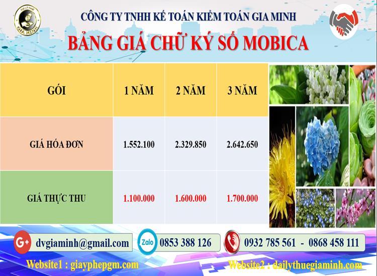 Chi phí bảng giá chữ ký số Mobifone Quận Bình Tân