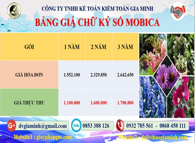 Chi phí bảng giá chữ ký số Mobifone Quận Thốt Nốt 