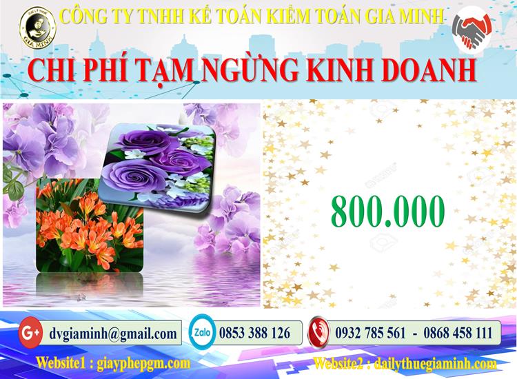Cần tạm ngừng kinh doanh tại Quận 11 5 Bảng giá tạm ngừng kinh doanh tại Quận 11
