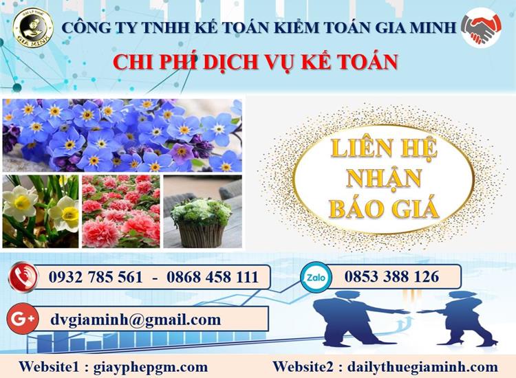 Công ty dịch vụ kế toán ở Huyện Đông Anh 5 Chi phí dịch vụ kế toán ở Huyện Đông Anh