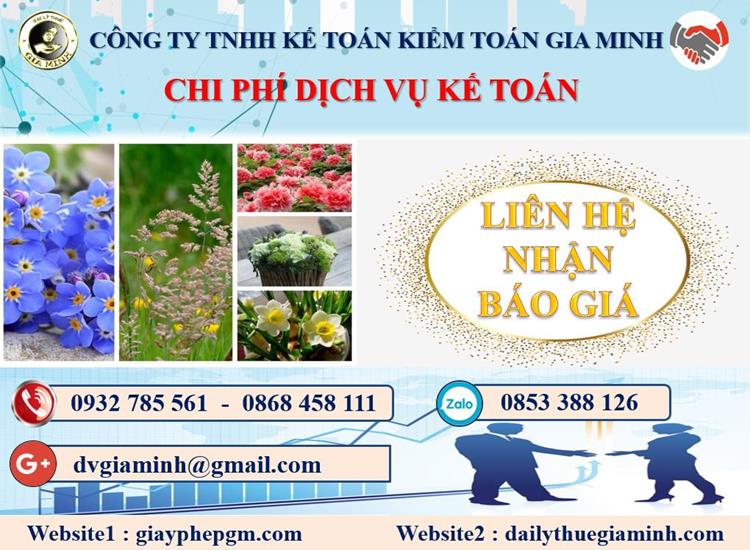 Công ty dịch vụ kế toán ở Kon Tum 5 Chi phí dịch vụ kế toán ở Kon Tum