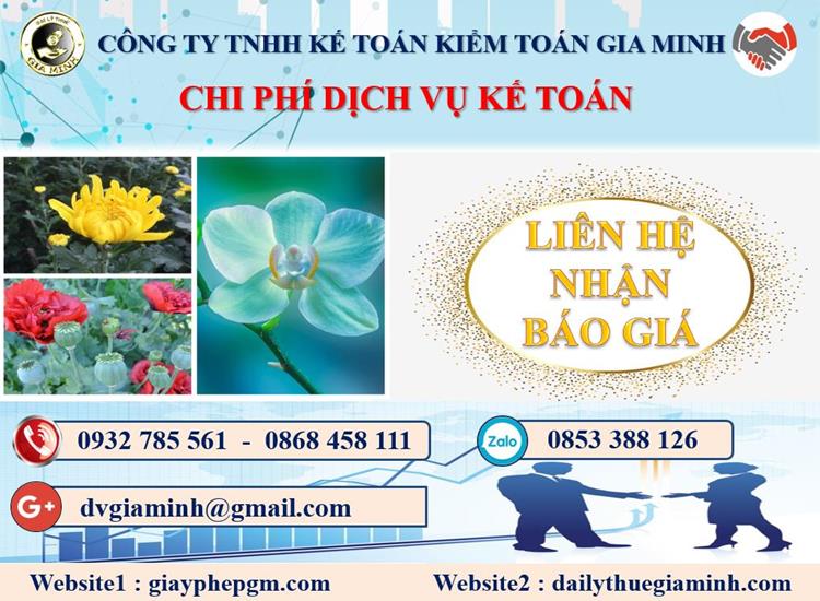 Công ty dịch vụ kế toán ở Nghệ An 5 Chi phí dịch vụ kế toán ở Nghệ An