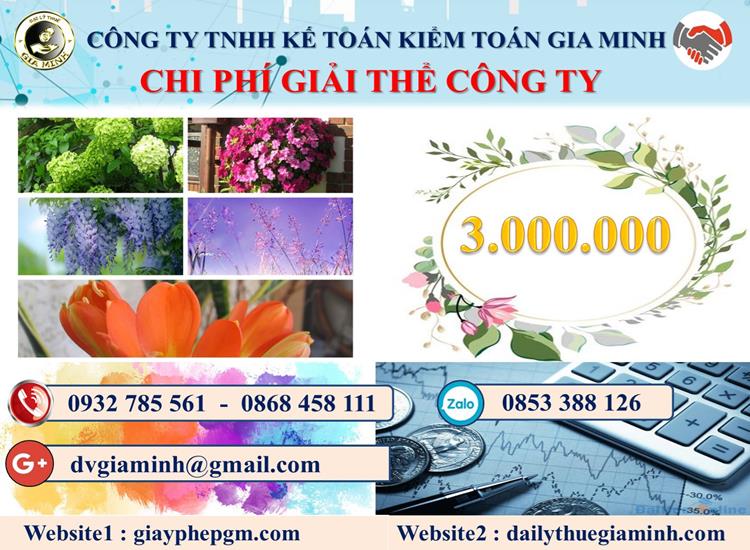 Dịch vụ giải thể công ty tại Hải Phòng trọn gói uy tín 5 Chi phí giải thể công ty tại Hải Phòng