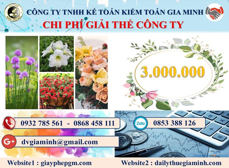 Dịch vụ giải thể công ty tại Hậu Giang trọn gói uy tín 5 Chi phí giải thể công ty tại Hậu Giang
