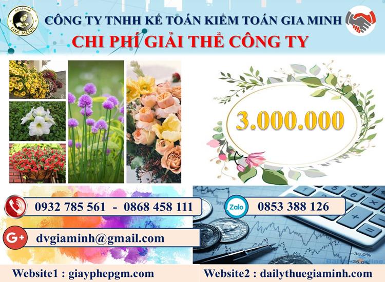 Dịch vụ giải thể công ty tại Quận Đống Đa trọn gói uy tín 5 Chi phí giải thể công ty tại Quận Đống Đa