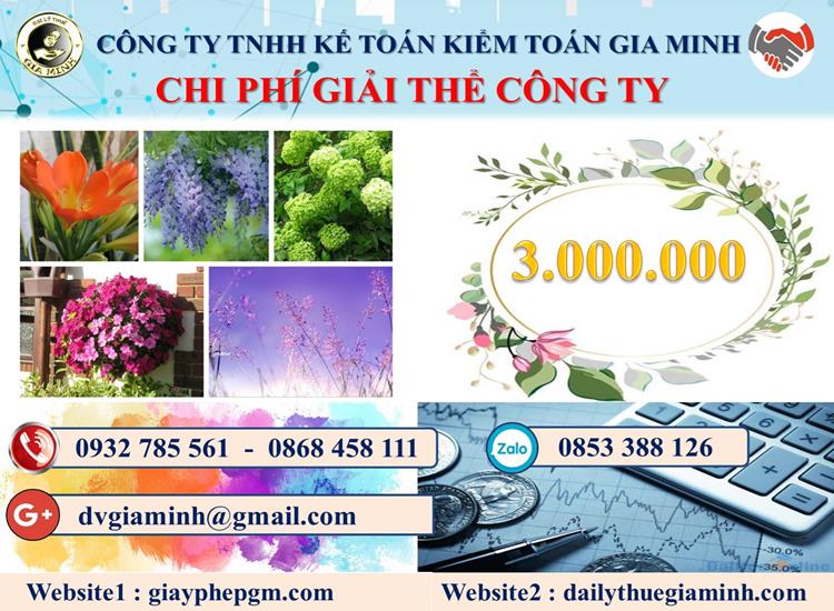 Chi phí giải thể công ty tại Quận Hai Bà Trưng