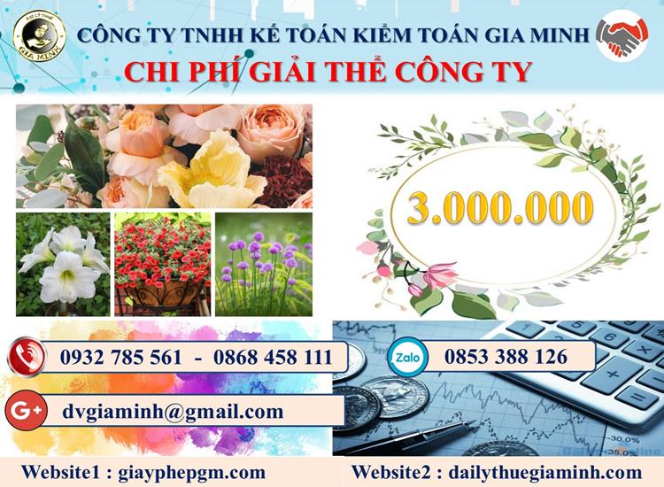 Dịch vụ giải thể công ty tại Quận Tây Hồ trọn gói uy tín 5 Chi phí giải thể công ty tại Quận Tây Hồ