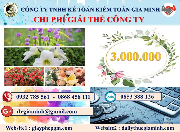 Dịch vụ giải thể công ty tại Quảng Ninh trọn gói uy tín 5 Chi phí giải thể công ty tại Quảng Ninh