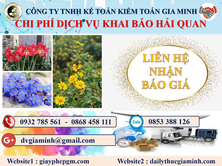 Dịch vụ hải quan Huyện Phúc Thọ 5 Chi phí dịch vụ hải quan tại Huyện Phúc Thọ