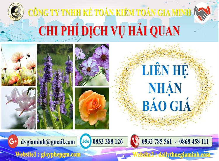 Chi phí dịch vụ hải quan Cao Bằng