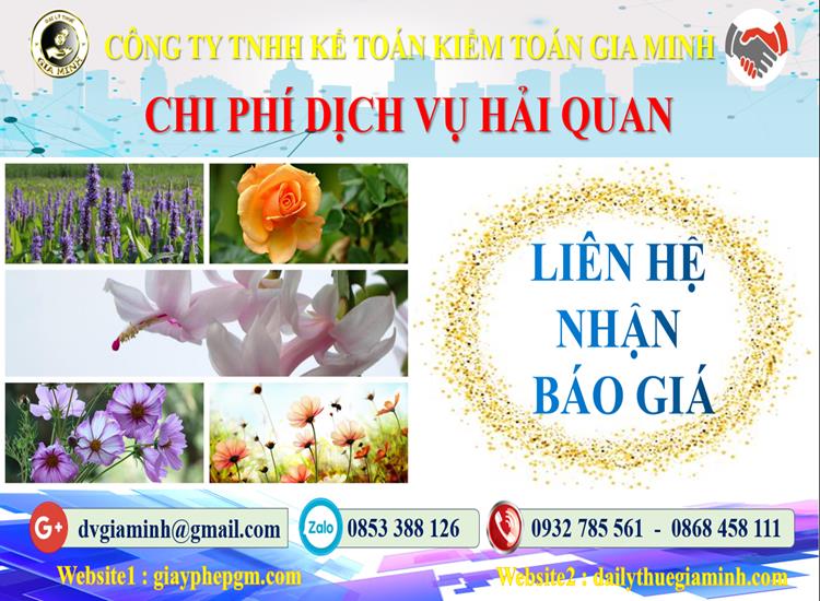 Chi phí dịch vụ hải quan Đắk Lắk