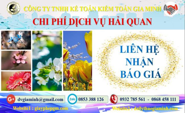 Dịch vụ hải quan uy tín Quận Bình Thủy 5 Chi phí dịch vụ hải quan Quận Bình Thủy