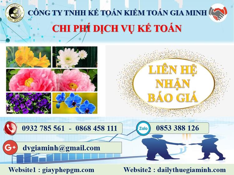 Dịch vụ kế toán thuế tại Quận 2 5 Chi phí dịch vụ kế toán thuế