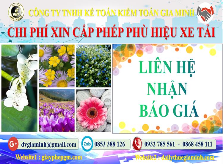 Dịch vụ làm phù hiệu xe tải tại Cao Bằng 5 Chi phí xin giấy phép phù hiệu xe tải tại Cao Bằng
