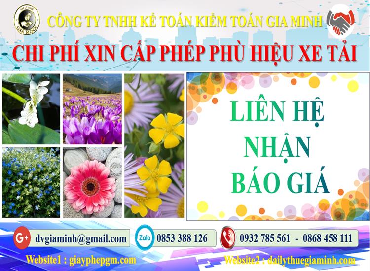 Dịch vụ làm phù hiệu xe tải tại Điện Biên 5 Chi phí xin giấy phép phù hiệu xe tải tại Điện Biên