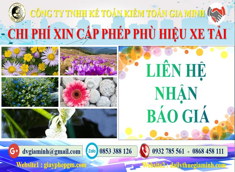 Dịch vụ làm phù hiệu xe tải tại Hà Giang 5 Chi phí xin giấy phép phù hiệu xe tải tại Hà Giang