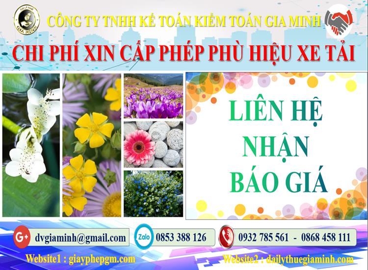 Dịch vụ làm phù hiệu xe tải tại Hà Nam 5 Chi phí xin giấy phép phù hiệu xe tải tại Hà Nam