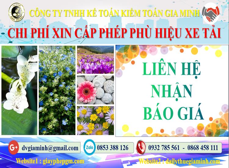 Dịch vụ làm phù hiệu xe tải tại Hà Tĩnh 5 Chi phí xin giấy phép phù hiệu xe tải tại Hà Tĩnh