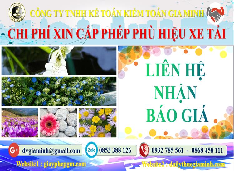 Dịch vụ làm phù hiệu xe tải tại Huế 5 Chi phí xin giấy phép phù hiệu xe tải tại Huế