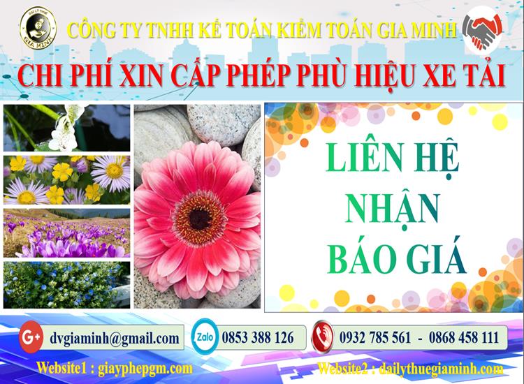 Dịch vụ làm phù hiệu xe tải tại Lạng Sơn 5 Chi phí xin giấy phép phù hiệu xe tải tại Lạng Sơn