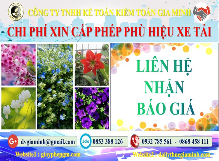 Dịch vụ làm phù hiệu xe tải tại Nam Định 5 Chi phí xin giấy phép phù hiệu xe tải tại Nam Định