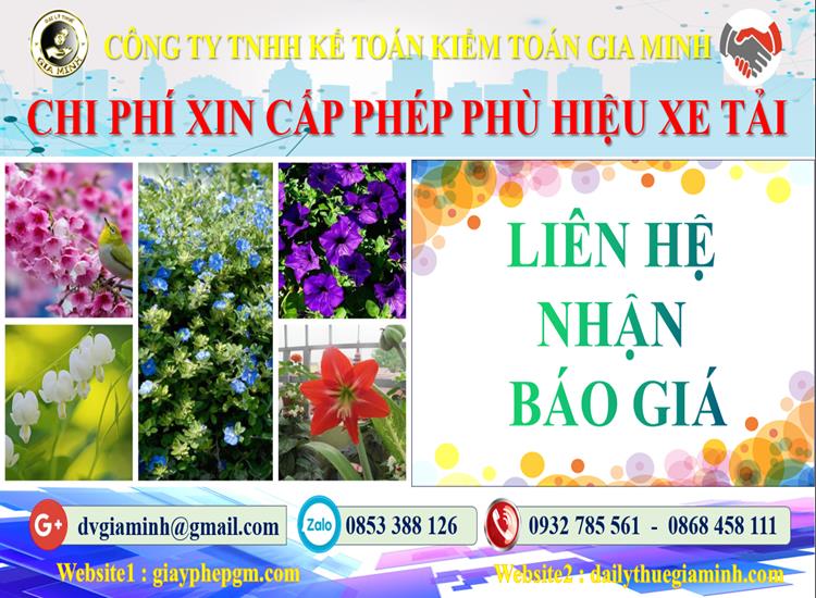 Dịch vụ làm phù hiệu xe tải tại Nghệ An 5 Chi phí xin giấy phép phù hiệu xe tải tại Nghệ An